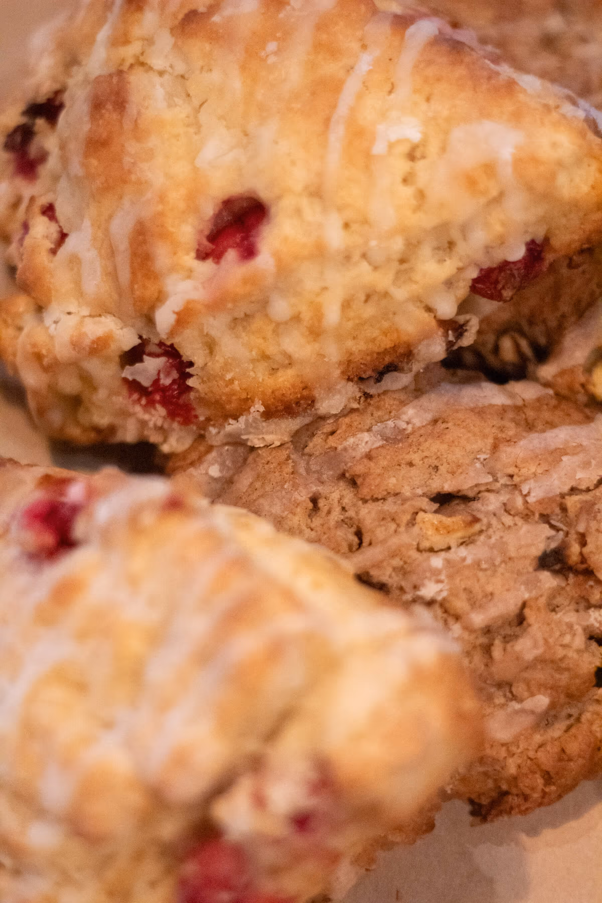 Fresh pastries in the display case at Old Pine Coffee Roasters